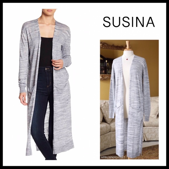 Susina Sweaters - LONG CARDIGAN LIGHTWEIGHT DUSTER CARDI A2C